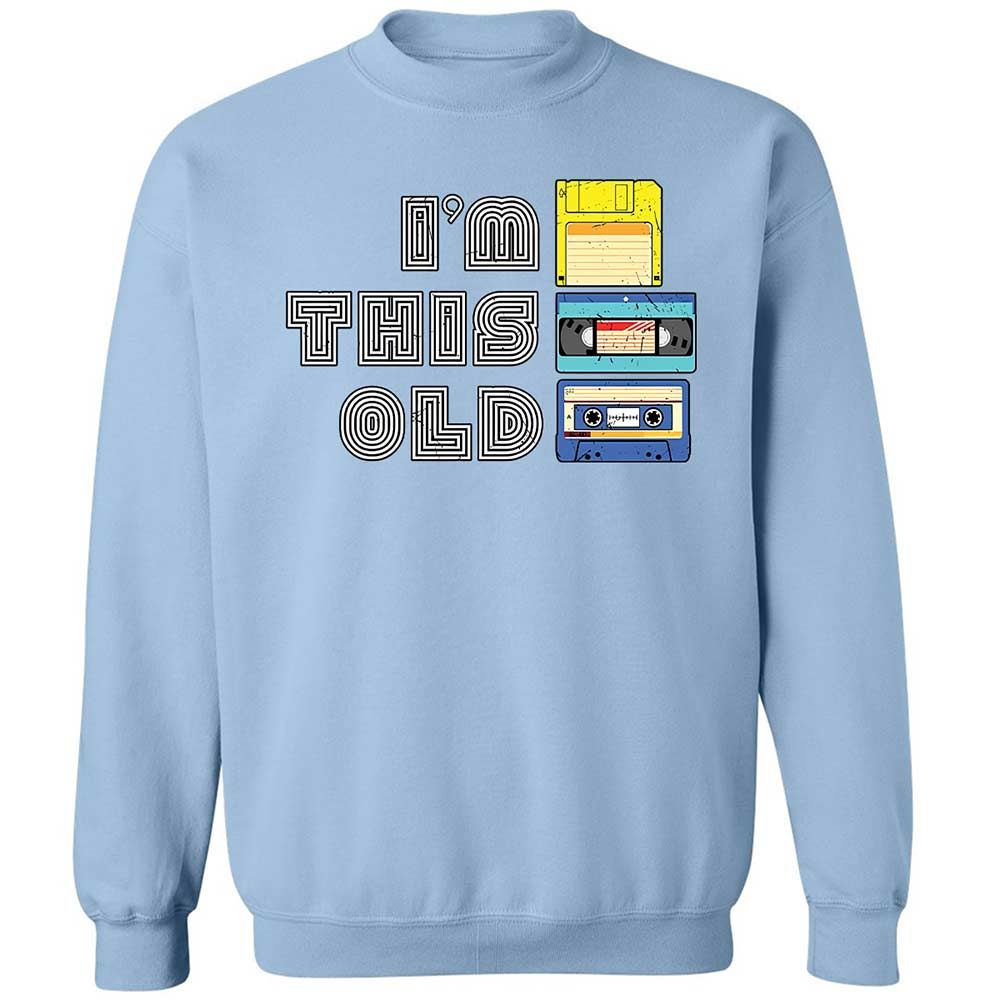 Classic Unisex Sweatshirt - Black - Light Blue - 21
