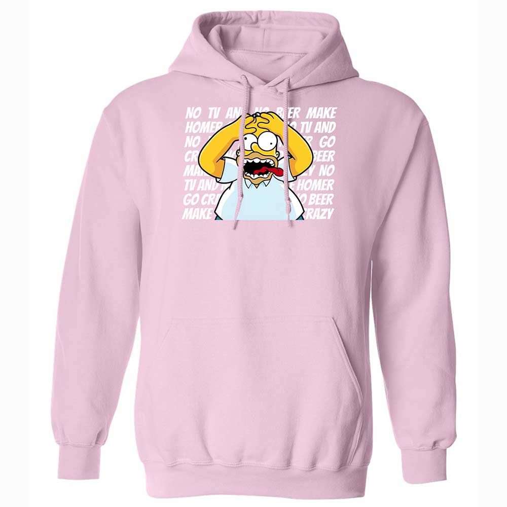 No TV and No Beer Make Homer Go Crazy - Light Pink - 21