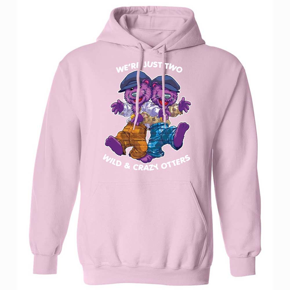 Two wild & crazy otters - Light Pink - 21