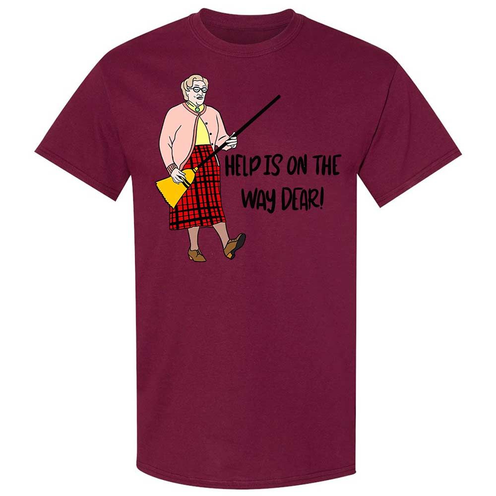 Help is on the way dear - Maroon - 21