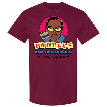 Pootie's Bad Time Burgers - Maroon - 21