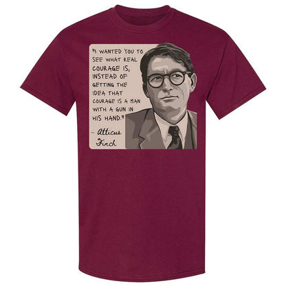Real Courage Quote - Maroon - 21