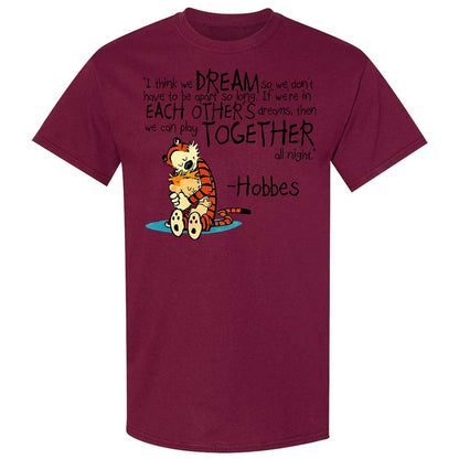Calvin Hobbes Dreams - Maroon - 21