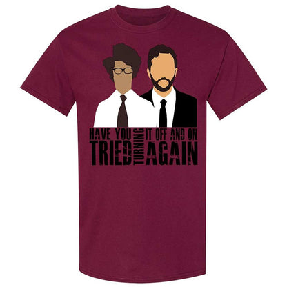 Classic Unisex T-Shirt - 9TAPYLNM - Maroon - 21