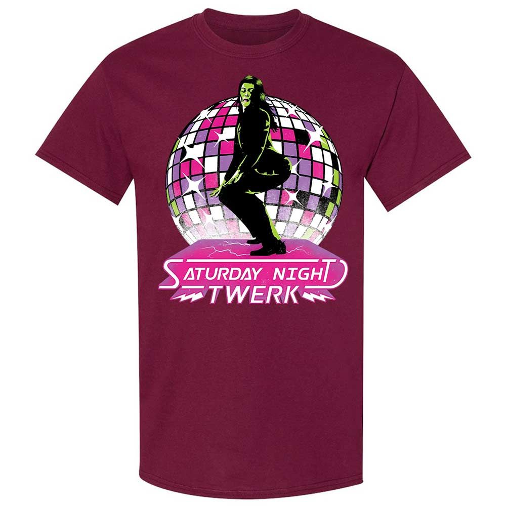 Saturday Night Twerk - Maroon - 21