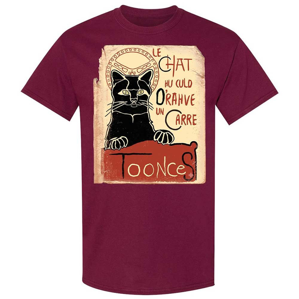 Toonces - Le Chat Noir - Maroon - 21
