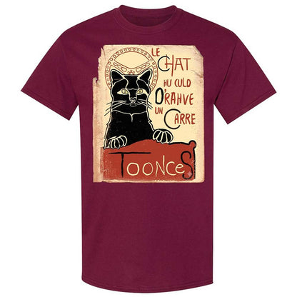 Toonces - Le Chat Noir - Maroon - 21