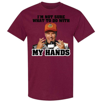 I'm Not Sure What To Do With My Hands - Maroon - 21