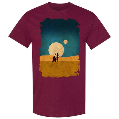 Droids In The Dunes - Maroon - 21