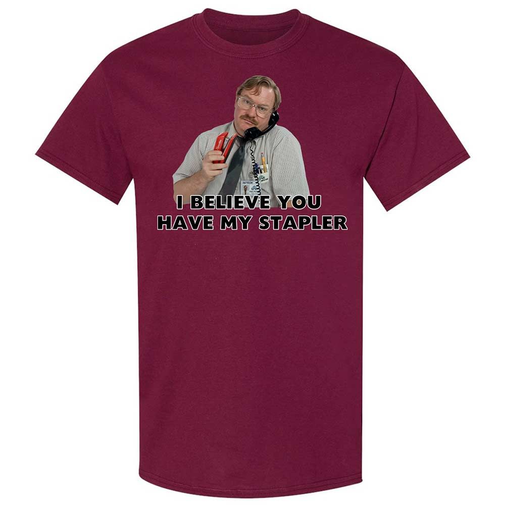 I believe you have my Stapler - Maroon - 21