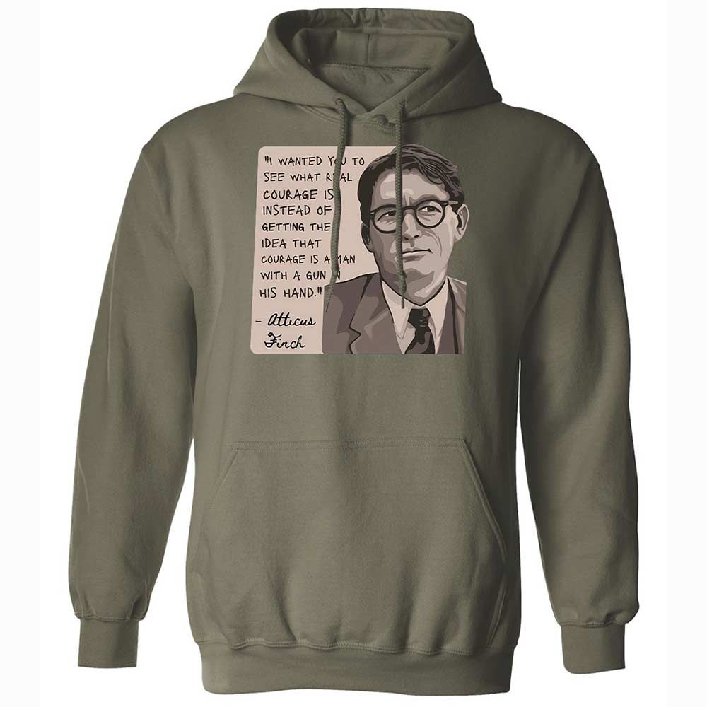Real Courage Quote - Military Green - 21