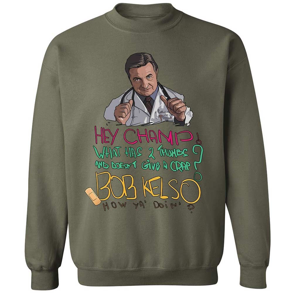 Classic Unisex Sweatshirt - QDW5MKJJ - Military Green - 21