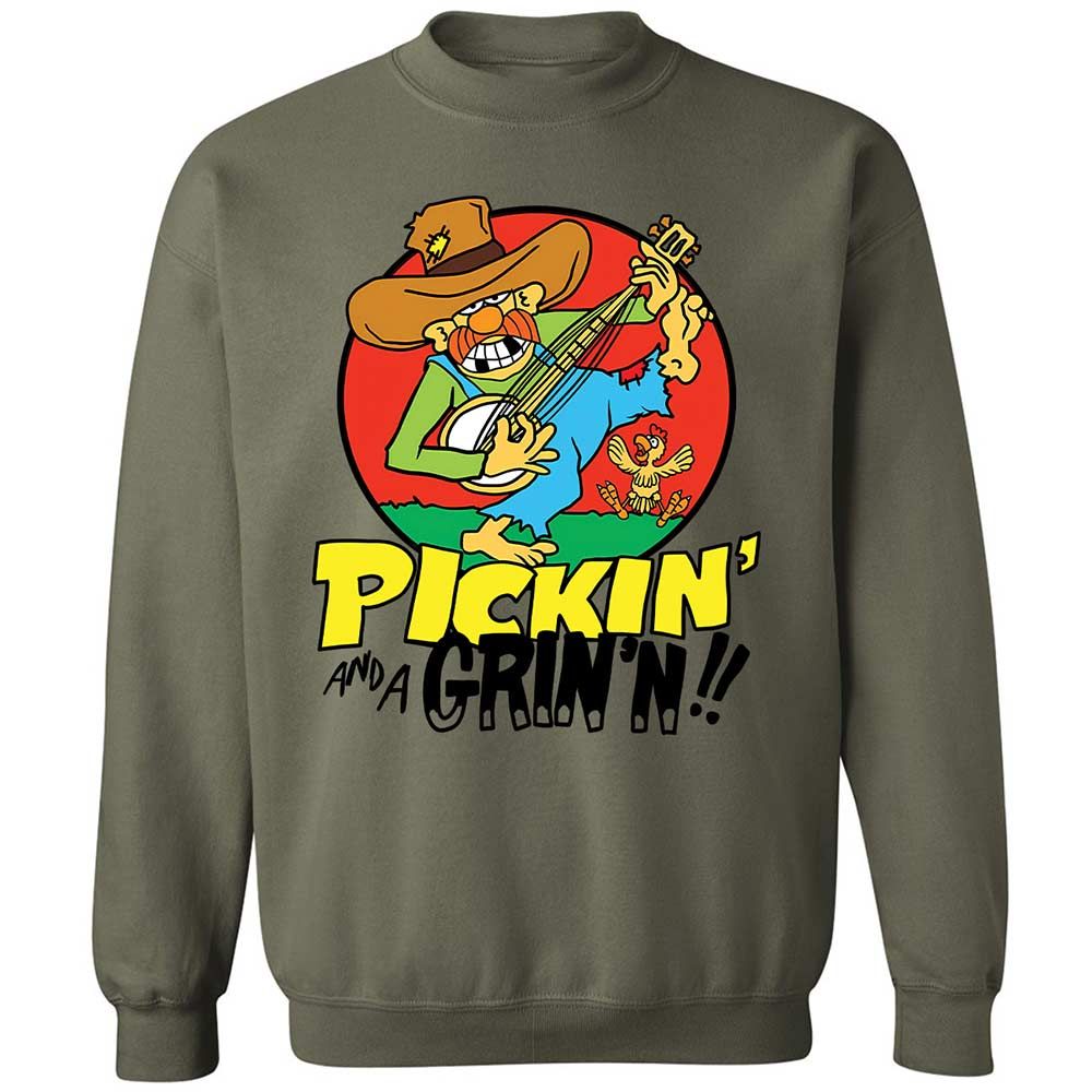 Pickin' and a Grinnin - Military Green - 21