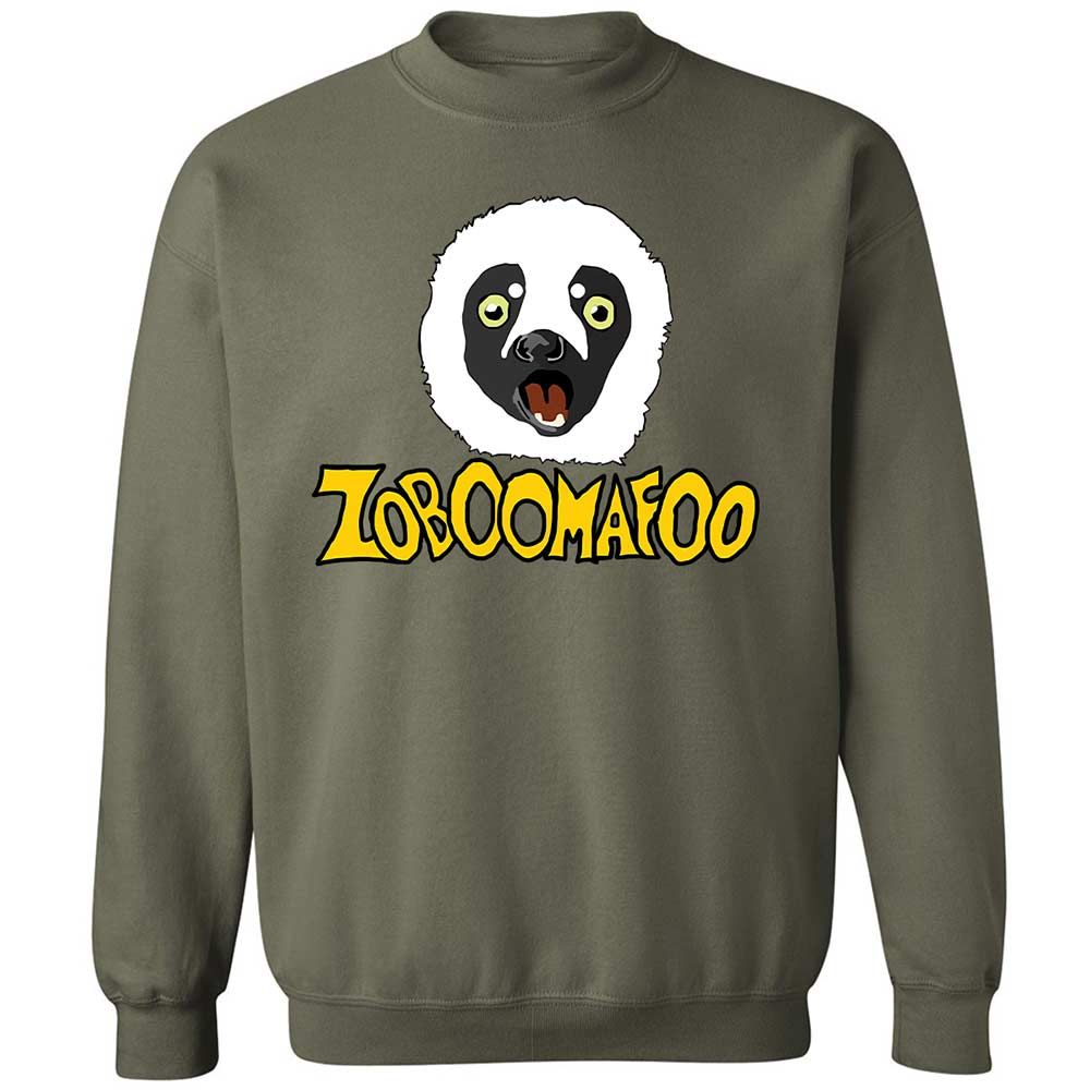 Classic Unisex Sweatshirt - White - Military Green - 21