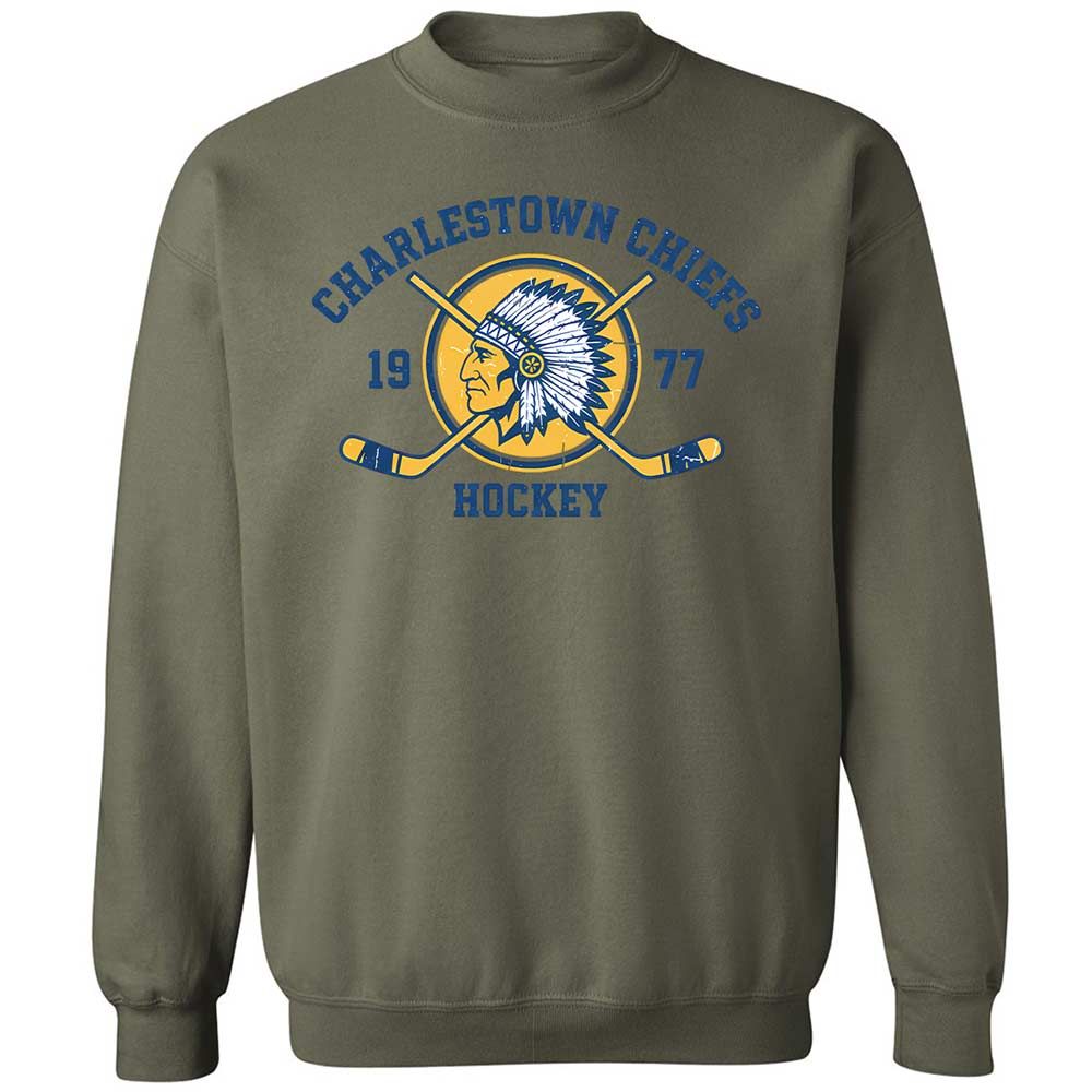 Charlestown Chiefs Hockey - Military Green - 21