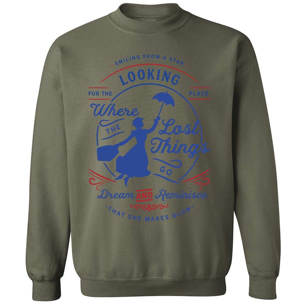 Classic Unisex Sweatshirt - YL8UM82D - Military Green - 21