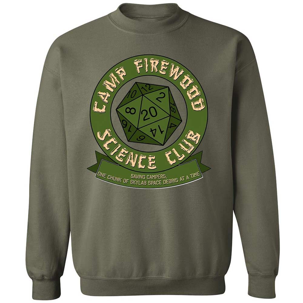 Camp Firewood Science Club - Military Green - 21