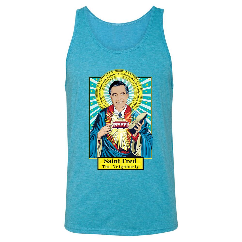 Unisex Jersey Tank - BXWE2EST - Aqua Triblend - 3