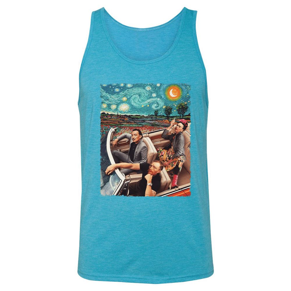 Unisex Jersey Tank - D5NNJCXH - Aqua Triblend - 3