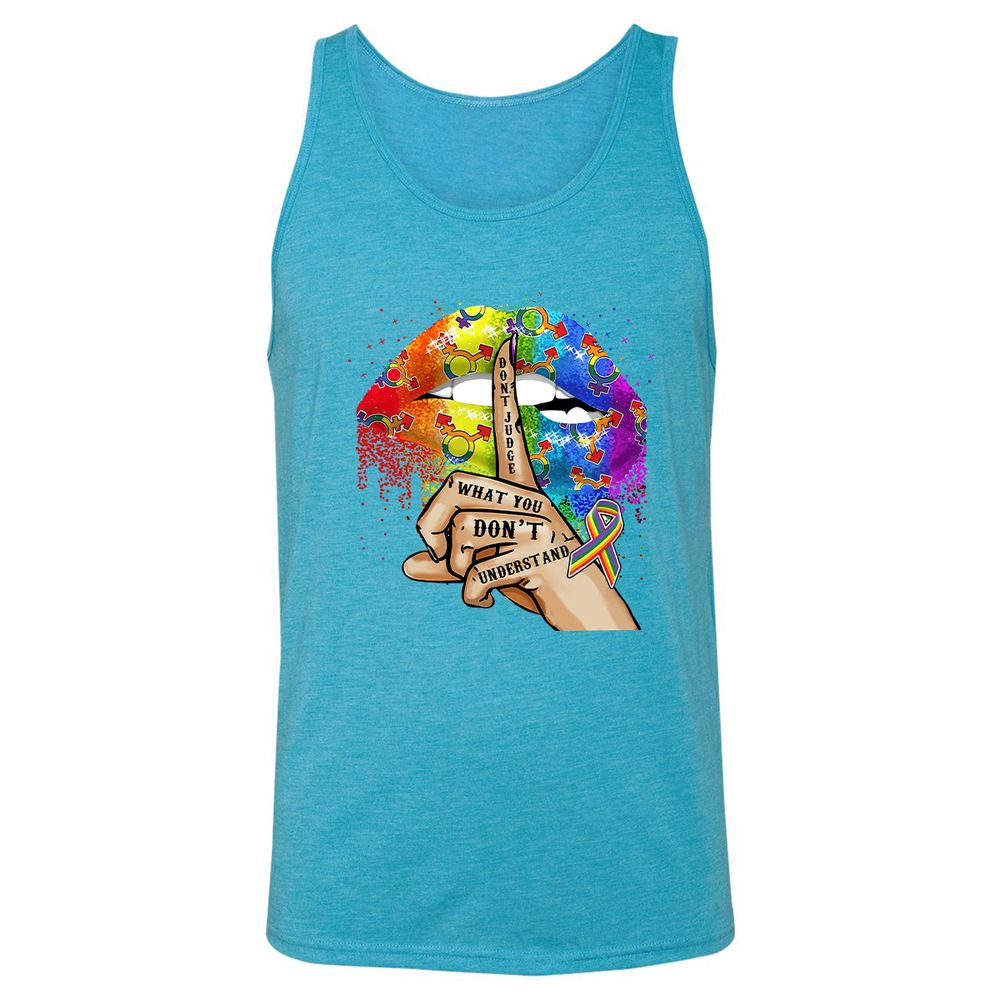 Unisex Jersey Tank - 6V3L7DPP - Aqua Triblend - 3