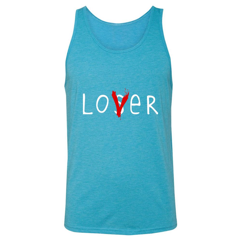 Unisex Jersey Tank - JYLVFQTF - Aqua Triblend - 3