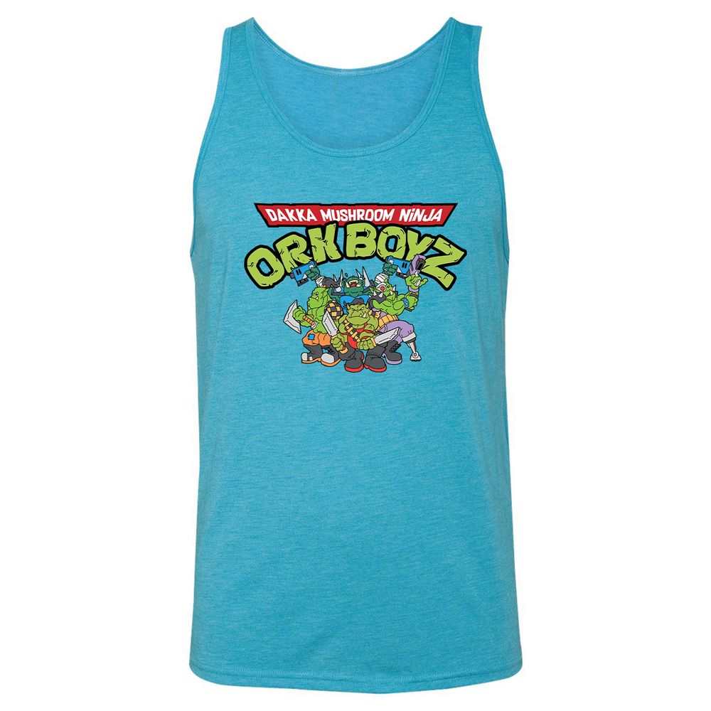 Unisex Jersey Tank - RUP7FM4J - Aqua Triblend - 3