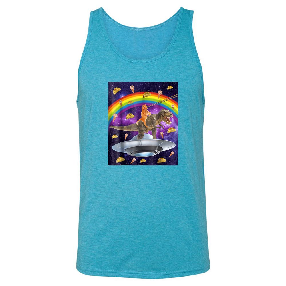Unisex Jersey Tank - BJ7JN8G8 - Aqua Triblend - 3