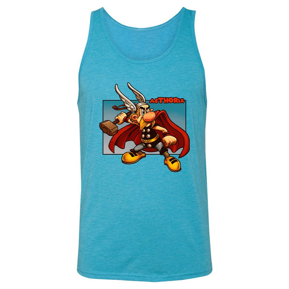 Unisex Jersey Tank - ZDKS6EM1 - Aqua Triblend - 3