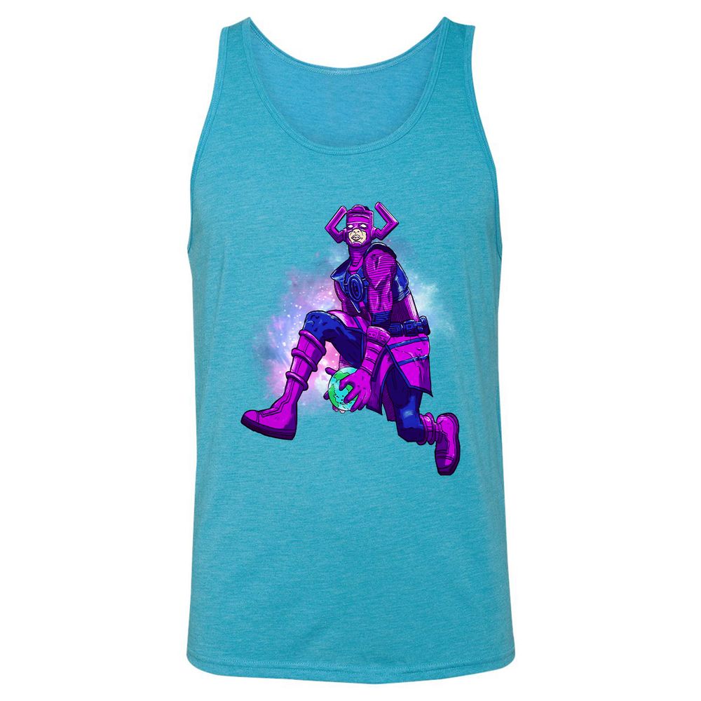 Unisex Jersey Tank - E5DK4QNL - Aqua Triblend - 3