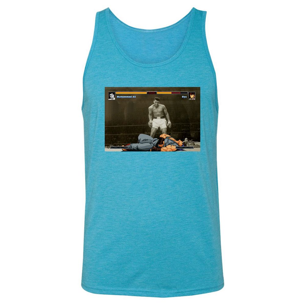 Unisex Jersey Tank - 2DZ1NR6D - Aqua Triblend - 3