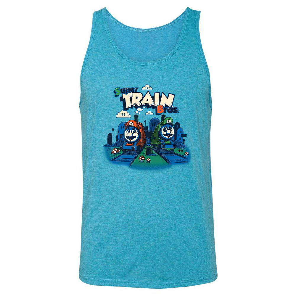 Unisex Jersey Tank - 4ZNBM73A - Aqua Triblend - 3