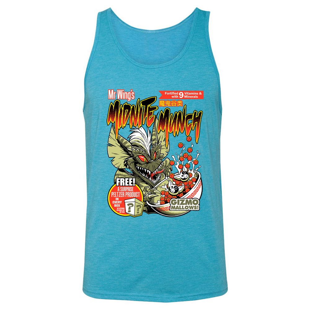 Unisex Jersey Tank - 4EMS9QDF - Aqua Triblend - 3