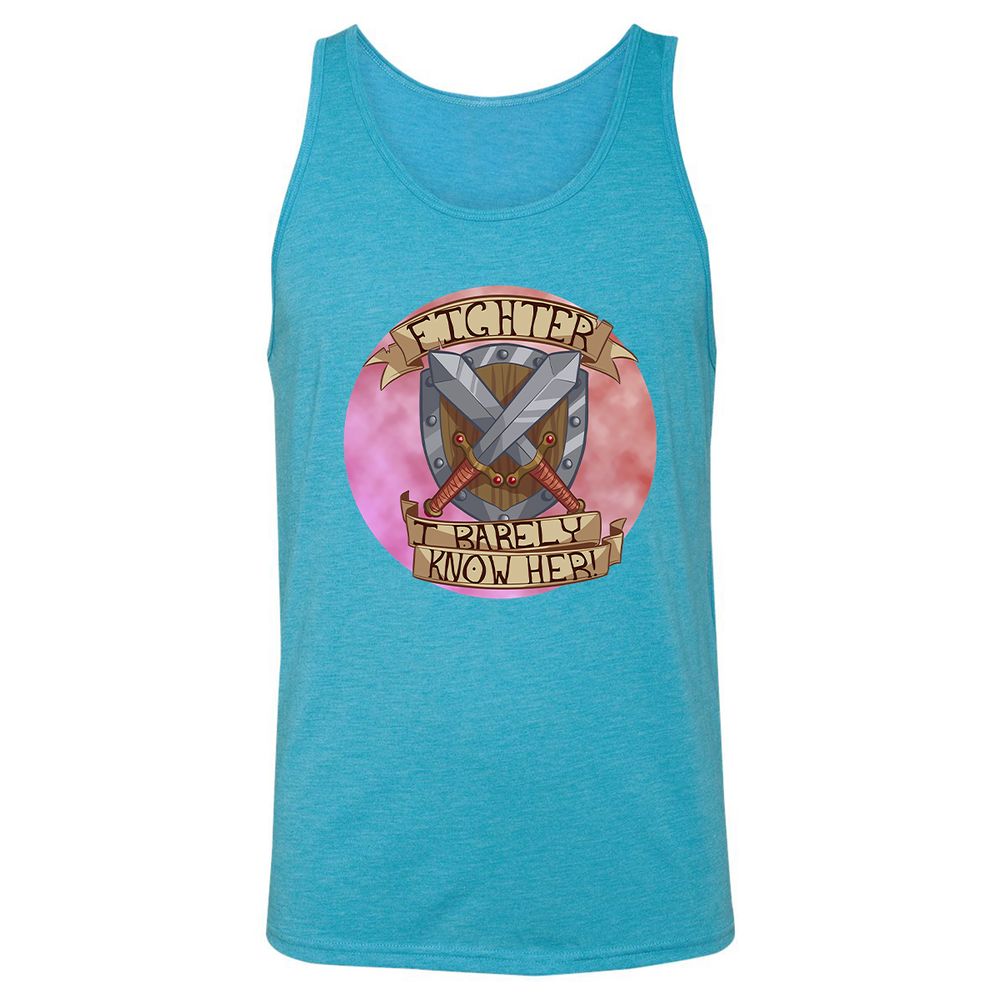 Unisex Jersey Tank - EUEQRYR4 - Aqua Triblend - 3
