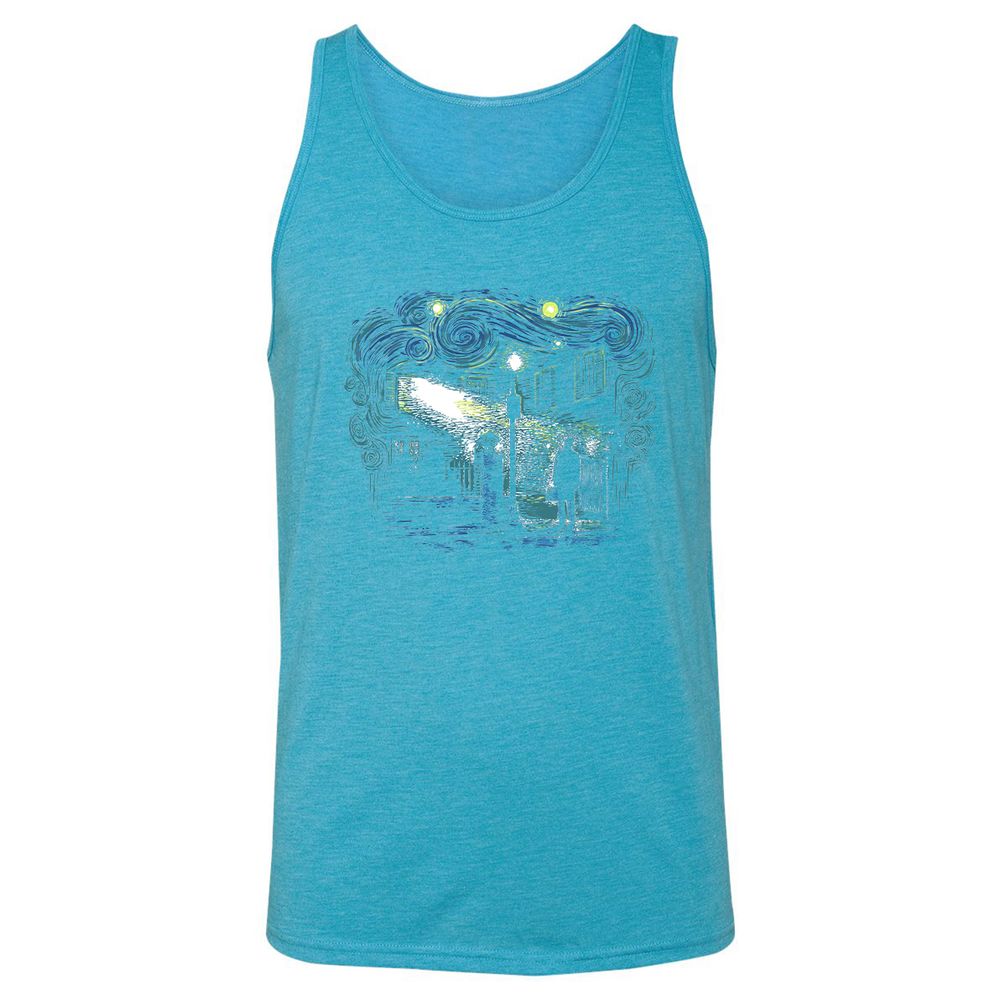 Unisex Jersey Tank - QQMZKX25 - Aqua Triblend - 3