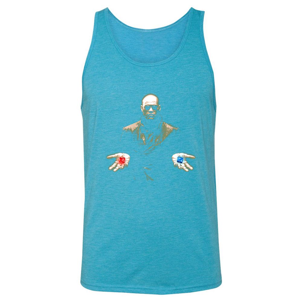 Unisex Jersey Tank - YGY46QWT - Aqua Triblend - 3