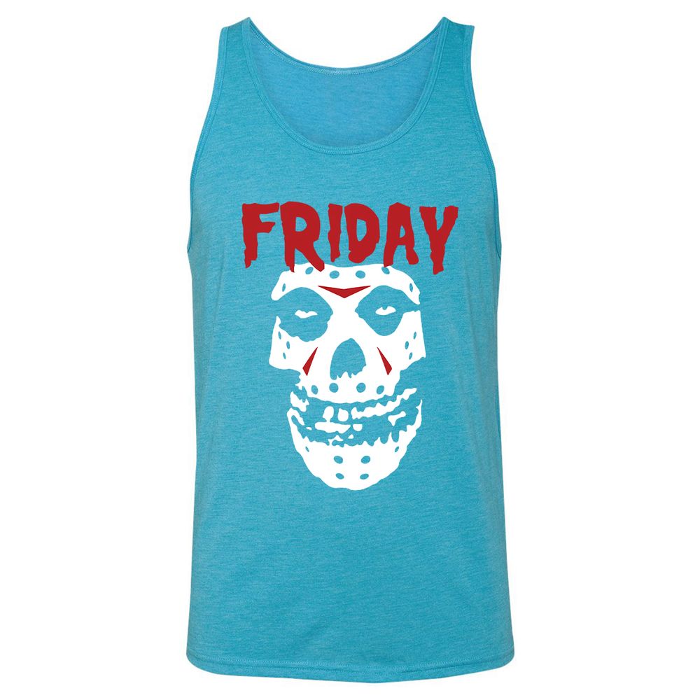 Unisex Jersey Tank - SLENMZK3 - Aqua Triblend - 3