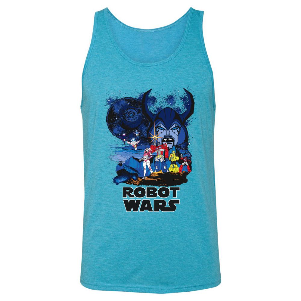 Unisex Jersey Tank - RDY9VX97 - Aqua Triblend - 3