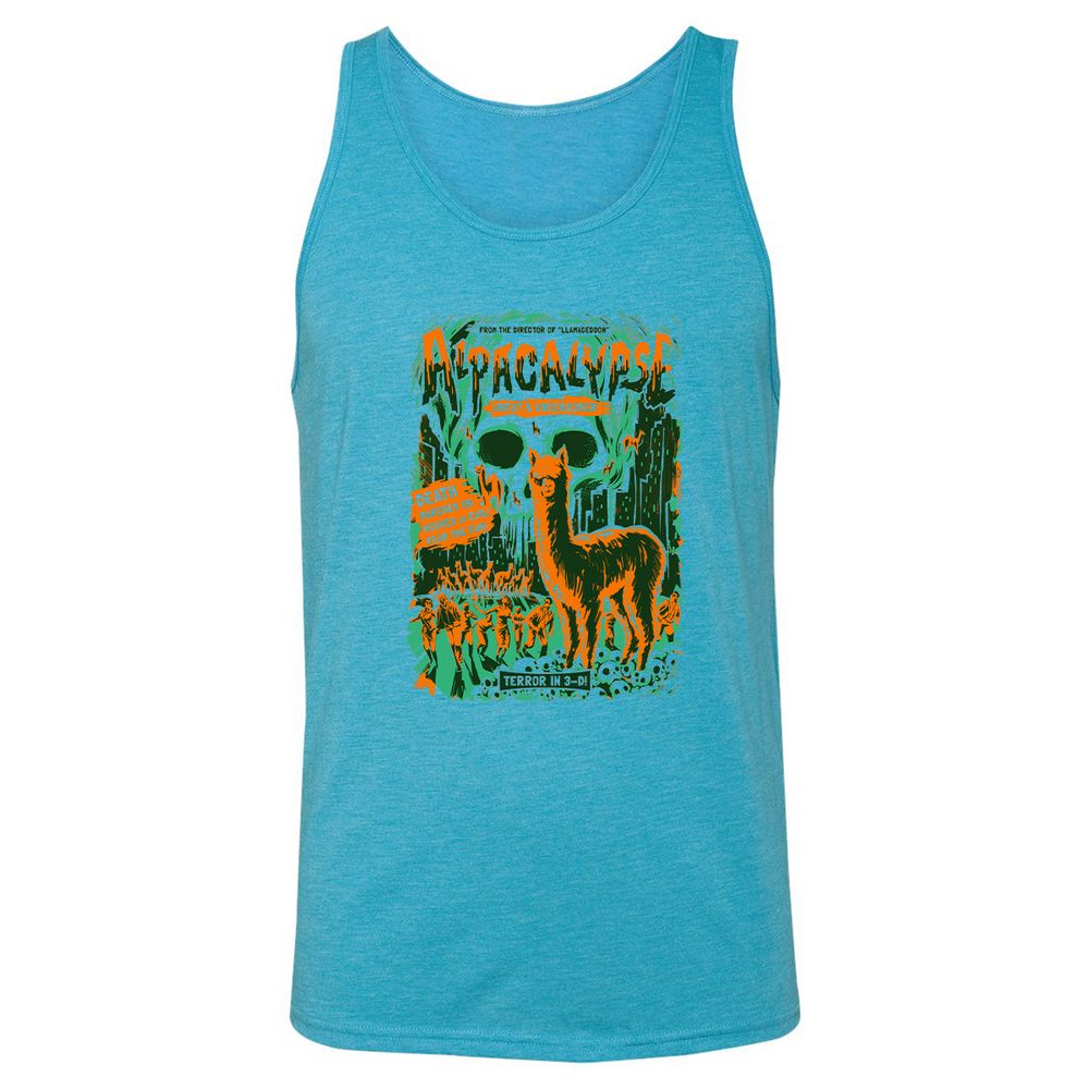 Unisex Jersey Tank - XR9NWAQ6 - Aqua Triblend - 3