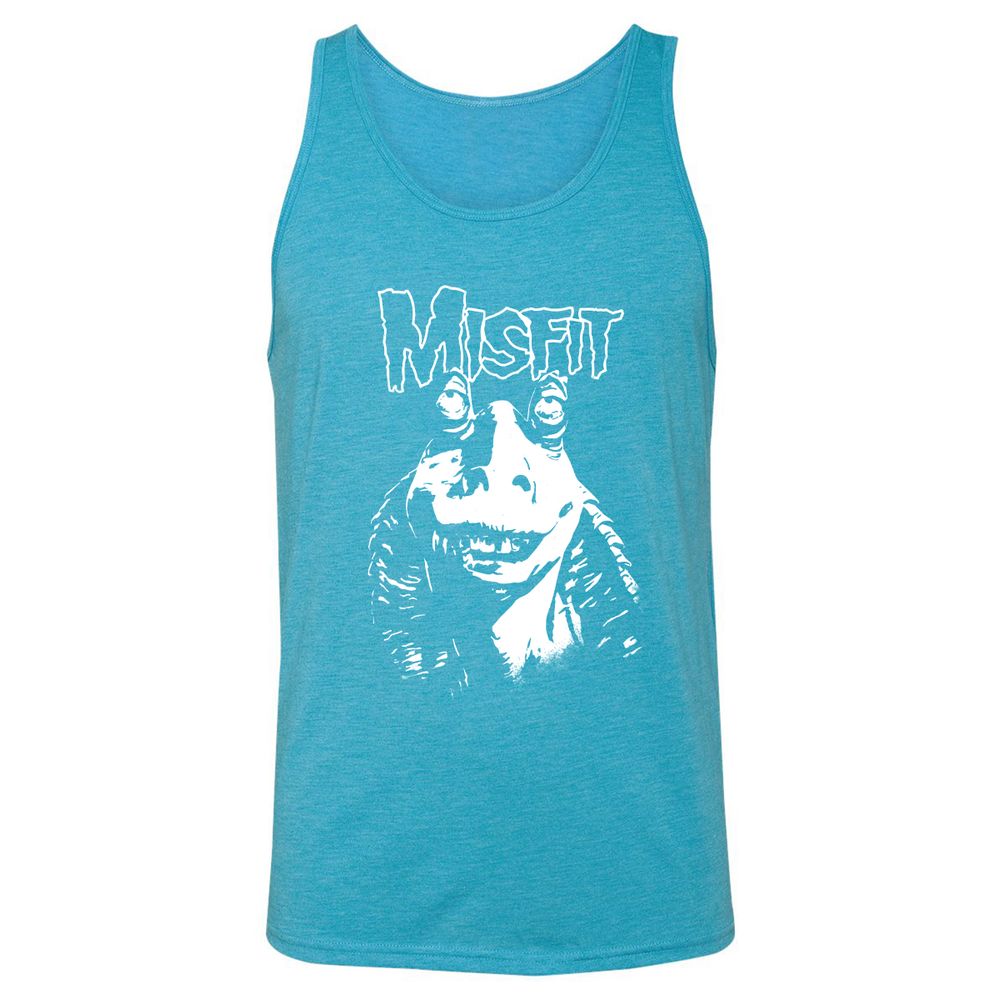 Unisex Jersey Tank - UM94G3EG - Aqua Triblend - 3