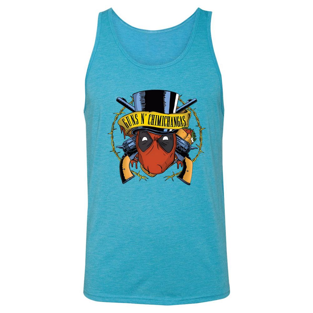 Unisex Jersey Tank - LDQHYDDB - Aqua Triblend - 3