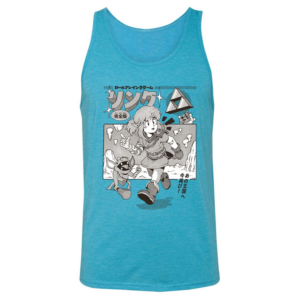 Unisex Jersey Tank - DS6AXGE1 - Aqua Triblend - 3