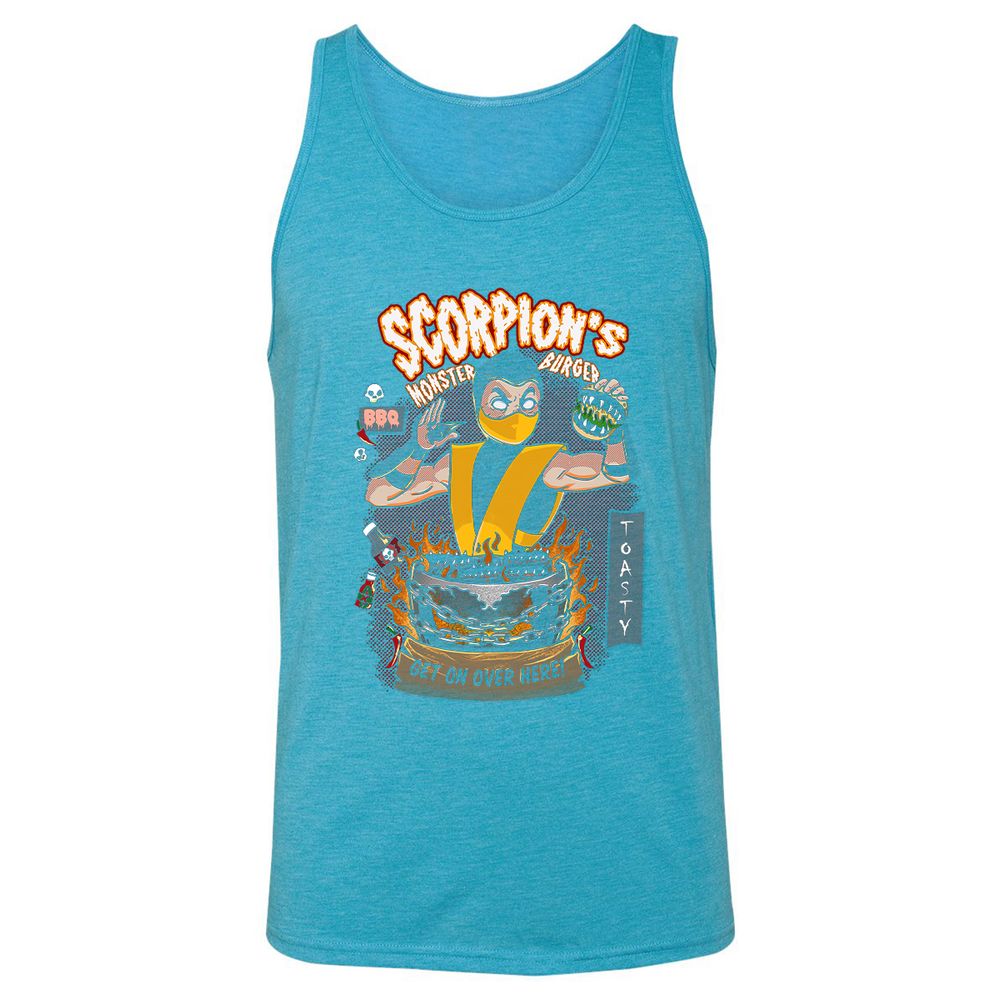 Unisex Jersey Tank - GNZ64QAC - Aqua Triblend - 3