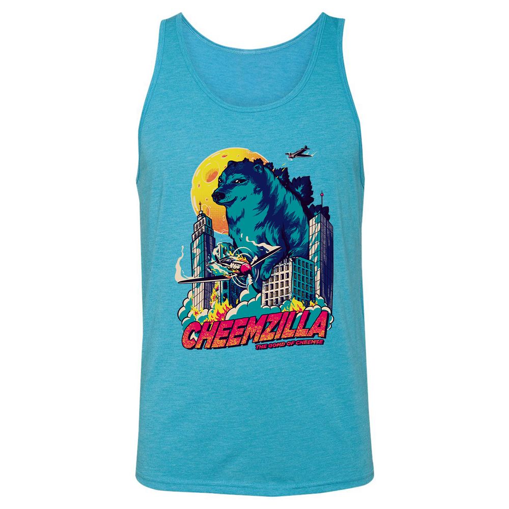Unisex Jersey Tank - 1KPN8UCV - Aqua Triblend - 3