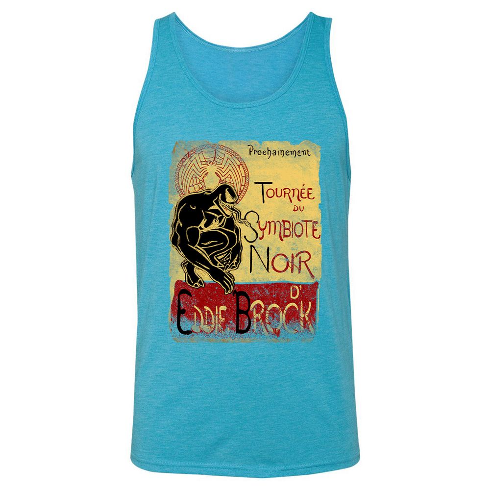Unisex Jersey Tank - SUREKCDY - Aqua Triblend - 3