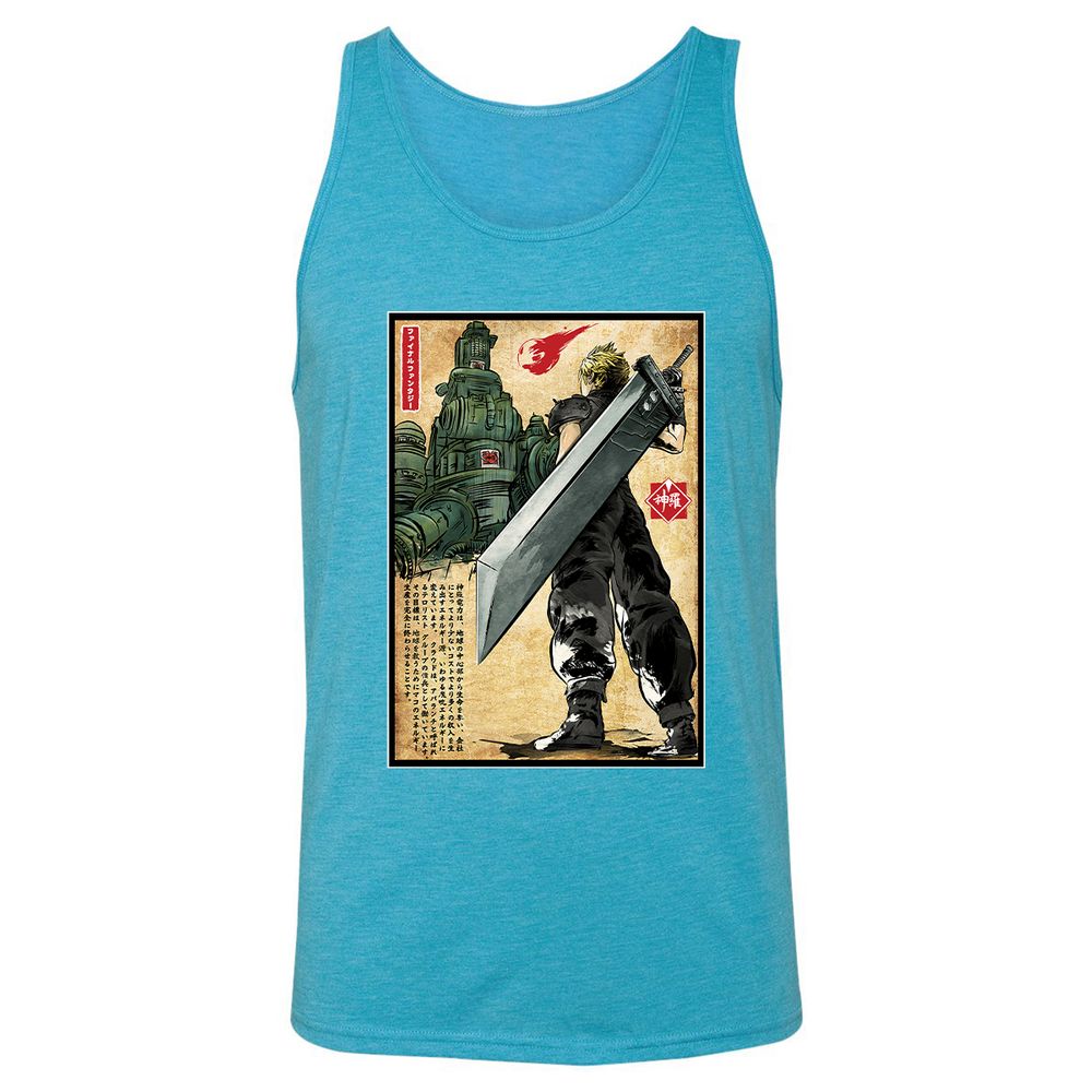 Unisex Jersey Tank - 88MTZNN5 - Aqua Triblend - 3