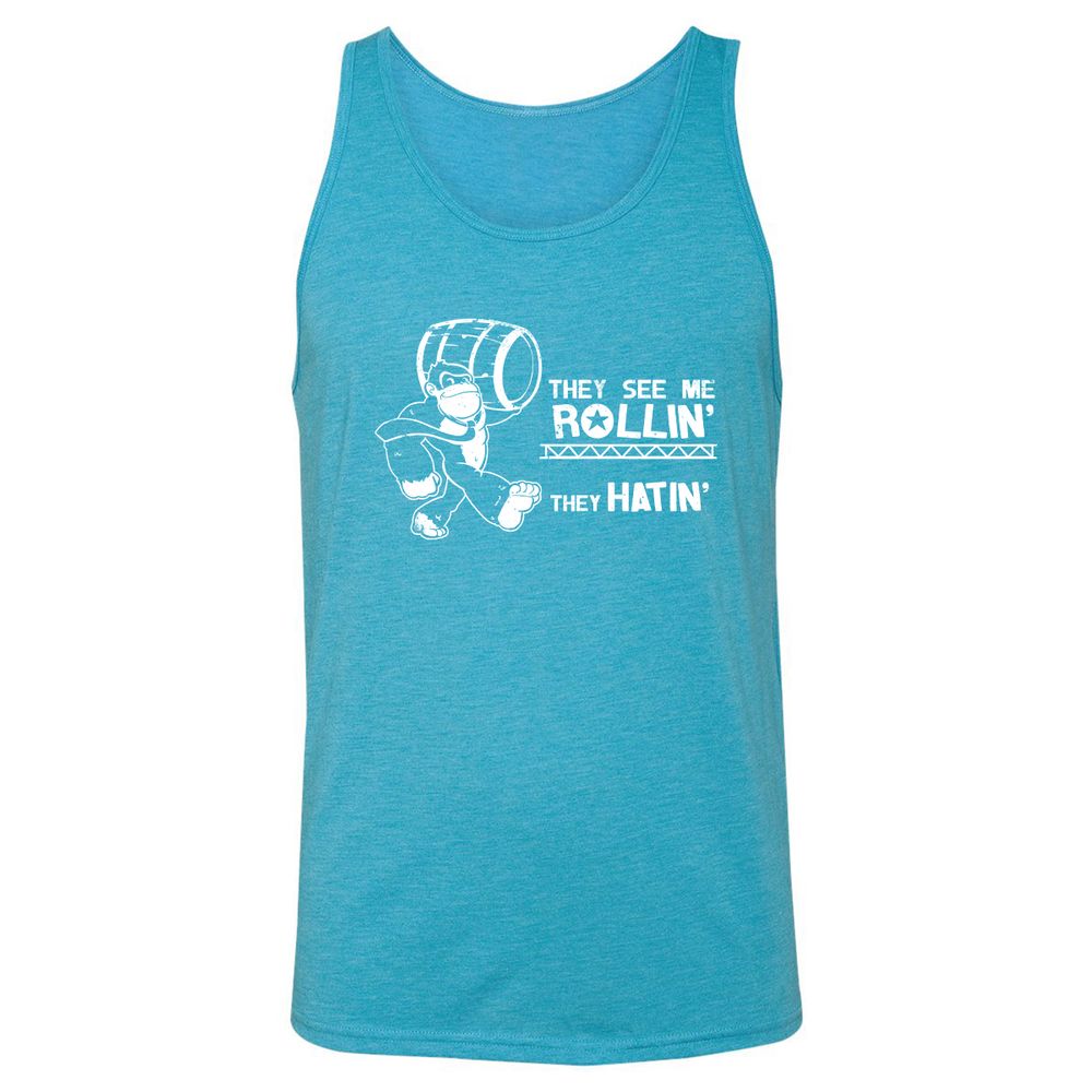 Unisex Jersey Tank - XYZZUSX2 - Aqua Triblend - 3