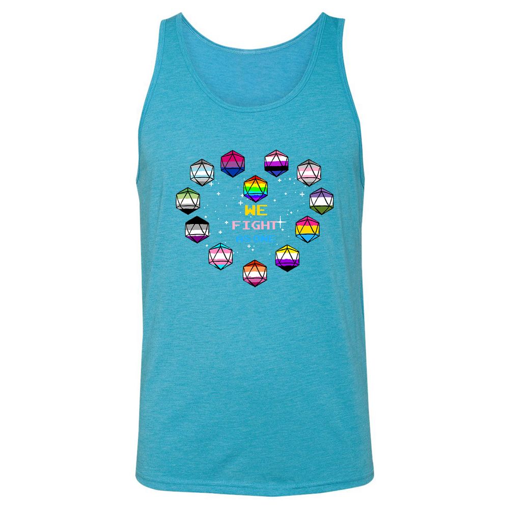 Unisex Jersey Tank - HA44C1MY - Aqua Triblend - 3