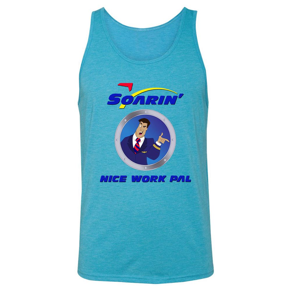 Unisex Jersey Tank - 7B1W8KHH - Aqua Triblend - 3