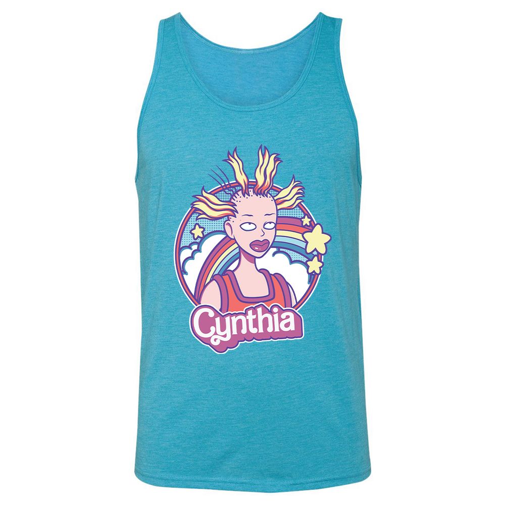 Unisex Jersey Tank - DEMCFSKQ - Aqua Triblend - 3