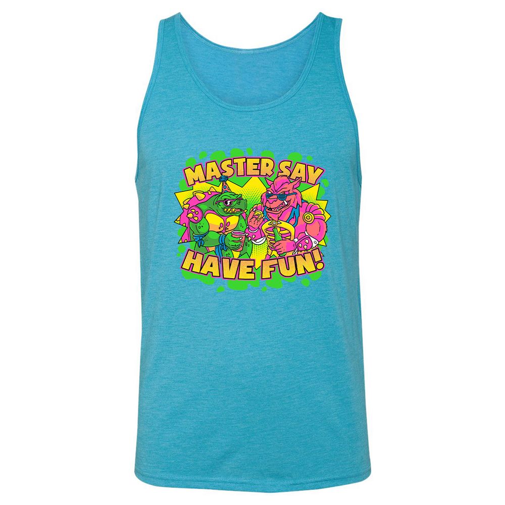 Unisex Jersey Tank - HN6TVHA5 - Aqua Triblend - 3